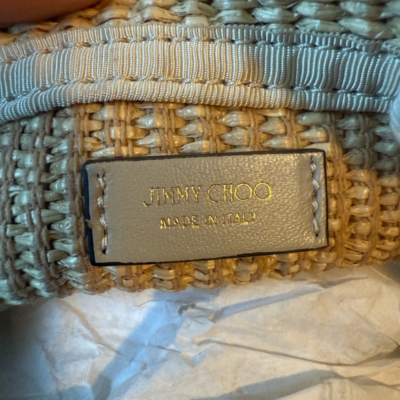 Jimmy Choo Tan Woven Tote Bag - Picture 8 of 9